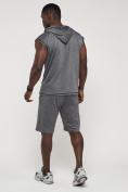 Оптом Спортивный костюм летний мужской серого цвета 22610Sr в Тюмени, фото 4