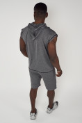 Оптом Спортивный костюм летний мужской серого цвета 22610Sr в Саратове, фото 11