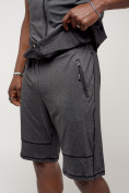 Оптом Спортивный костюм летний мужской темно-серого цвета 22610TC, фото 10