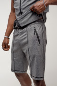 Оптом Спортивный костюм летний мужской серого цвета 2262Sr, фото 10