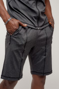 Оптом Спортивный костюм летний мужской темно-серого цвета 2262TC, фото 11