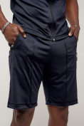 Оптом Спортивный костюм летний мужской темно-синего цвета 2262TS, фото 12