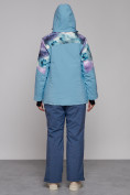 Оптом Горнолыжная куртка женская зимняя великан голубого цвета 2263Gl в Ижевск, фото 12