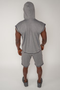 Оптом Спортивный костюм летний мужской светло-серого цвета 2264SS, фото 11