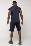 Оптом Спортивный костюм летний мужской темно-синего цвета 2264TS, фото 5