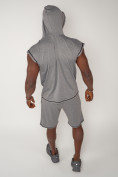 Оптом Спортивный костюм летний мужской светло-серого цвета 2265SS в Перми, фото 13