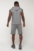 Оптом Спортивный костюм летний мужской светло-серого цвета 2265SS, фото 7
