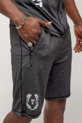 Оптом Спортивный костюм летний мужской темно-серого цвета 2265TC, фото 14