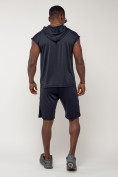 Оптом Спортивный костюм летний мужской темно-синего цвета 2265TS, фото 5