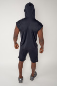 Оптом Спортивный костюм летний мужской темно-синего цвета 2265TS в Перми, фото 9