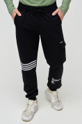 Оптом Трикотажные брюки мужские черного цвета 2269Ch в Казани, фото 4