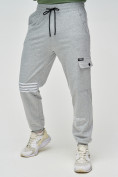Оптом Трикотажные брюки мужские серого цвета 2269Sr в Перми, фото 5