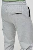 Оптом Трикотажные брюки мужские серого цвета 2269Sr в Перми, фото 8