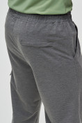 Оптом Трикотажные брюки мужские темно-серого цвета 2269TC, фото 7