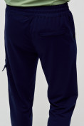 Оптом Трикотажные брюки мужские темно-синего цвета 2269TS, фото 7