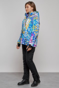 Оптом Горнолыжная куртка женская зимняя большого размера разноцветного цвета 2270-1Rz в Екатеринбурге, фото 11