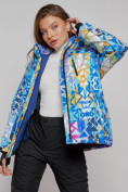 Оптом Горнолыжная куртка женская зимняя большого размера разноцветного цвета 2270-1Rz в Екатеринбурге, фото 15