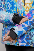 Оптом Горнолыжная куртка женская зимняя большого размера разноцветного цвета 2270-1Rz в Екатеринбурге, фото 4