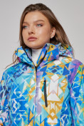 Оптом Горнолыжная куртка женская зимняя большого размера разноцветного цвета 2270-1Rz в Екатеринбурге, фото 8