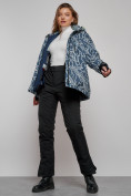 Оптом Горнолыжная куртка женская зимняя большого размера темно-серого цвета 2270-1TC в Екатеринбурге, фото 15