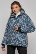 Оптом Горнолыжная куртка женская зимняя большого размера темно-серого цвета 2270-1TC в Екатеринбурге, фото 3