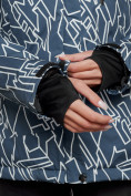 Оптом Горнолыжная куртка женская зимняя большого размера темно-серого цвета 2270-1TC в Екатеринбурге, фото 6