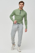 Оптом Трикотажные брюки мужские серого цвета 2270Sr в Перми, фото 2
