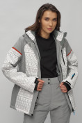 Оптом Горнолыжная куртка женская зимняя великан белого цвета 2272-1Bl в Барнауле, фото 10
