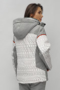 Оптом Горнолыжная куртка женская зимняя великан белого цвета 2272-1Bl в Перми, фото 13
