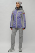 Оптом Горнолыжная куртка женская зимняя великан фиолетового цвета 2272-1F, фото 12