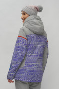 Оптом Горнолыжная куртка женская зимняя великан фиолетового цвета 2272-1F, фото 15