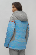 Оптом Горнолыжная куртка женская зимняя великан голубого цвета 2272-1Gl, фото 16