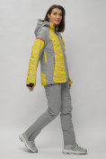 Оптом Горнолыжная куртка женская зимняя великан желтого цвета 2272-1J в Омске, фото 17
