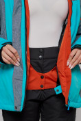 Оптом Горнолыжная куртка женская зимняя большого размера бирюзового цвета 2272-3Br в Екатеринбурге, фото 9