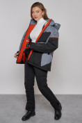 Оптом Горнолыжная куртка женская зимняя большого размера черного цвета 2272-3Ch в Екатеринбурге, фото 19