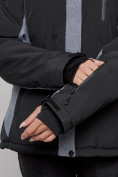 Оптом Горнолыжная куртка женская зимняя большого размера черного цвета 2272-3Ch в Екатеринбурге, фото 8