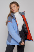 Оптом Горнолыжная куртка женская зимняя большого размера фиолетового цвета 2272-3F в Екатеринбурге, фото 13
