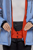 Оптом Горнолыжная куртка женская зимняя большого размера фиолетового цвета 2272-3F в Екатеринбурге, фото 9