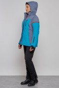 Оптом Горнолыжная куртка женская зимняя большого размера синего цвета 2272-3S в Екатеринбурге, фото 19