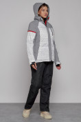 Оптом Горнолыжная куртка женская зимняя белого цвета 2272Bl, фото 5