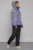 Оптом Горнолыжная куртка женская зимняя фиолетового цвета 2272F, фото 10