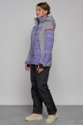 Оптом Горнолыжная куртка женская зимняя фиолетового цвета 2272F в Баку, фото 13
