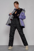 Оптом Горнолыжная куртка женская зимняя фиолетового цвета 2272F, фото 7