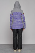 Оптом Горнолыжная куртка женская зимняя фиолетового цвета 2272F, фото 8