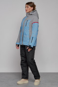 Оптом Горнолыжная куртка женская зимняя голубого цвета 2272Gl, фото 13