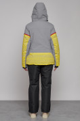 Оптом Горнолыжная куртка женская зимняя желтого цвета 2272J в Самаре, фото 12