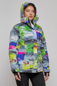 Оптом Горнолыжная куртка женская зимняя большого размера разноцветные 2278Rz в Екатеринбурге