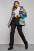 Оптом Горнолыжная куртка женская зимняя большого размера разноцветные 2278Rz в Екатеринбурге, фото 15