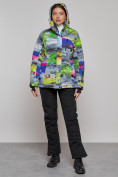 Оптом Горнолыжная куртка женская зимняя большого размера разноцветные 2278Rz в Екатеринбурге, фото 21