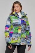 Оптом Горнолыжная куртка женская зимняя большого размера разноцветные 2278Rz в Екатеринбурге, фото 3
